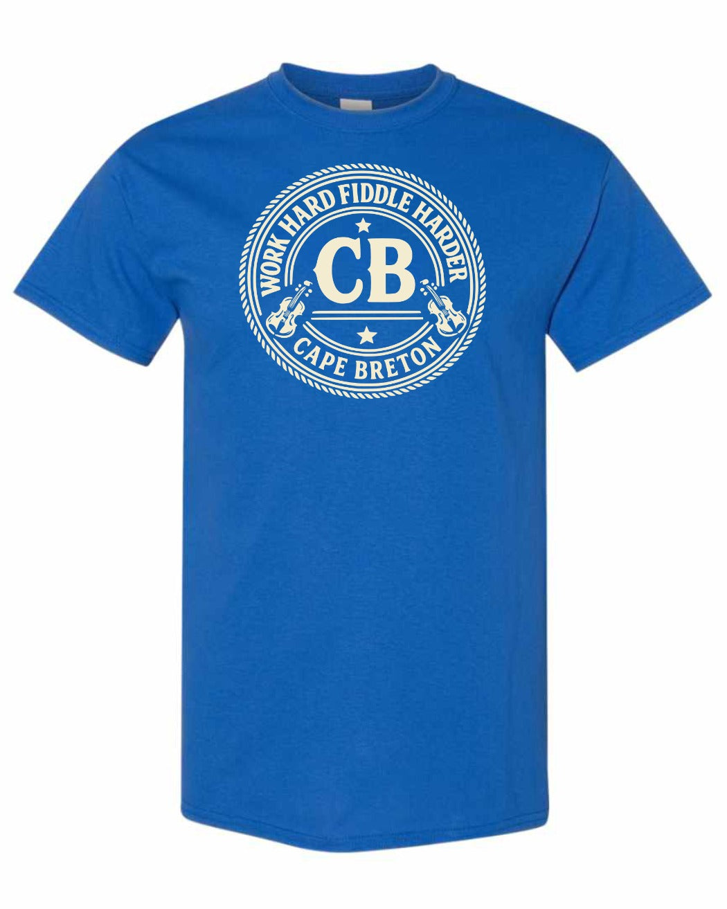 Work Hard Cb Men's Tee in Royal