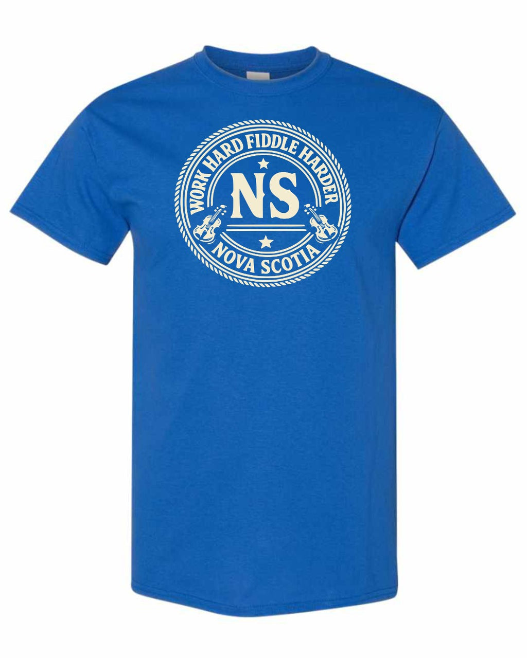 Work Hard Ns Men's Tee in Royal