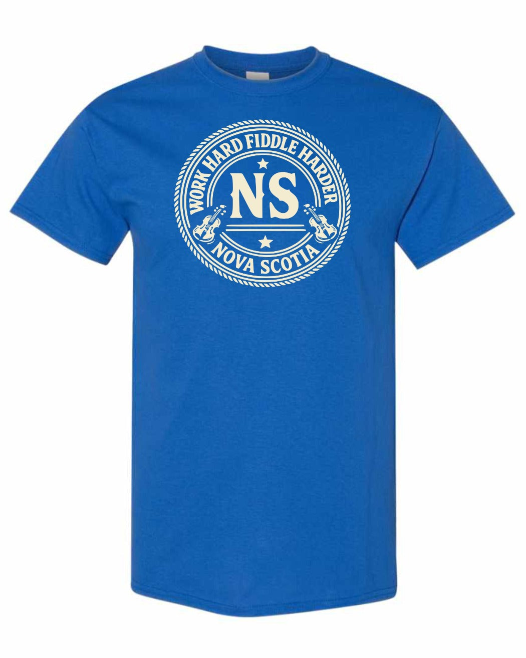 Work Hard Ns Men's Tee in Royal