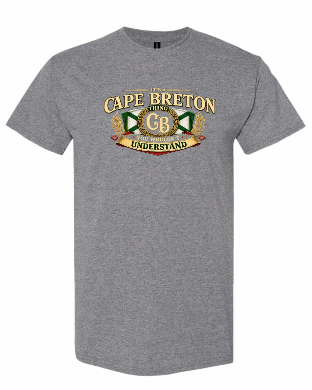 Cb Understand Flag Men's Tee in Graphite Heather