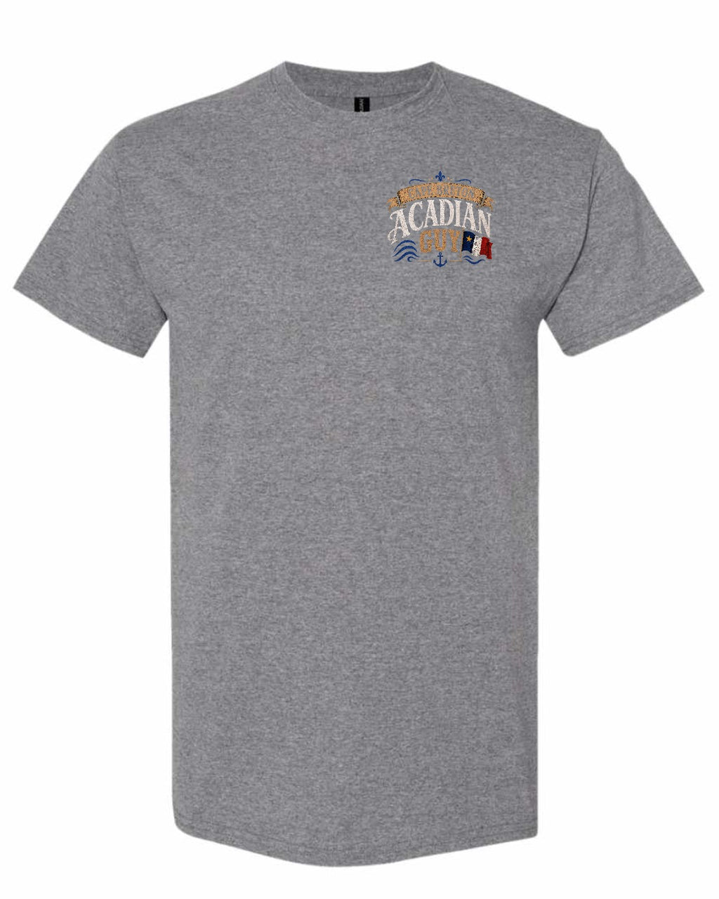 Cape Breton Guy Left Chest Men's Tee in Graphite Heather