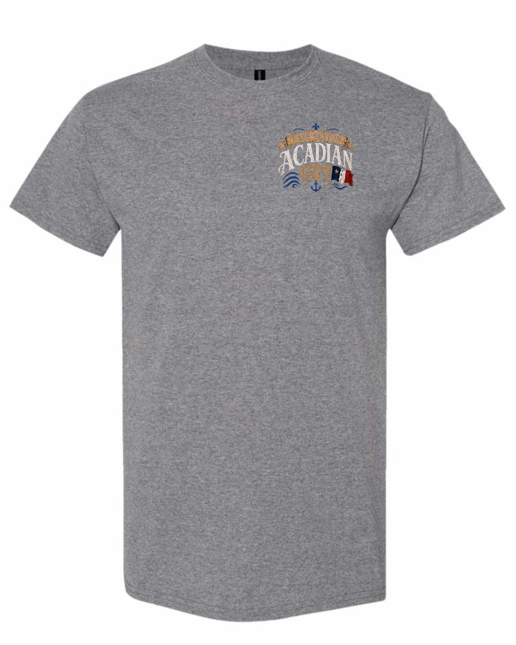 Cape Breton Guy Left Chest Men's Tee in Graphite Heather