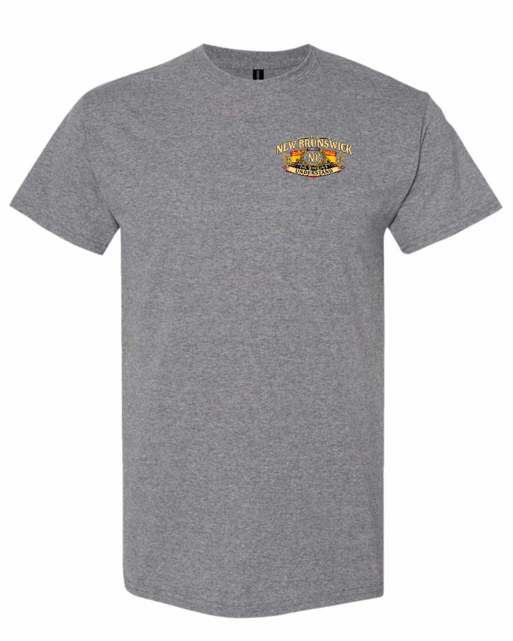Nb Understand Left Chest and Back Men's Tee in Graphite Heather