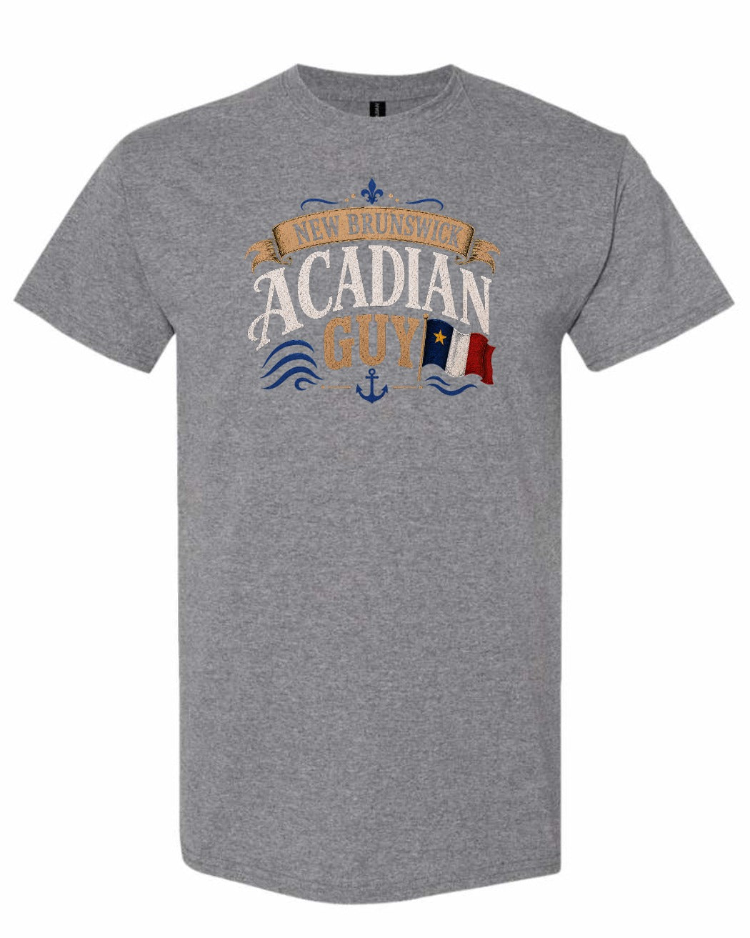 New Brunswick Guy Men's Tee in Graphite Heather