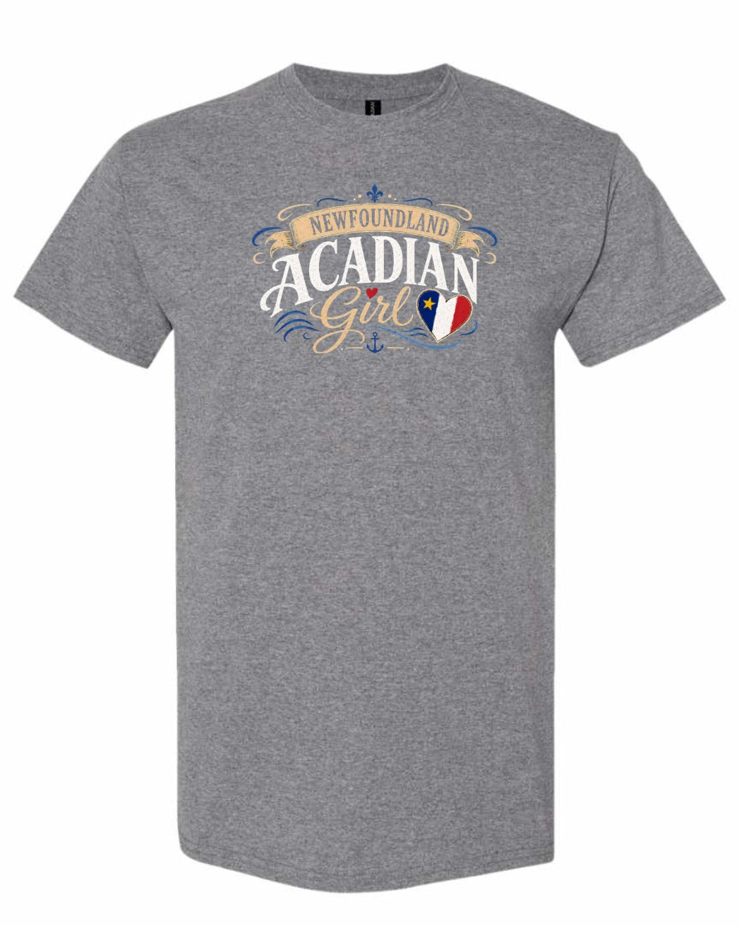 Newfoundland Girl Garment Men's Tee in Graphite Heather