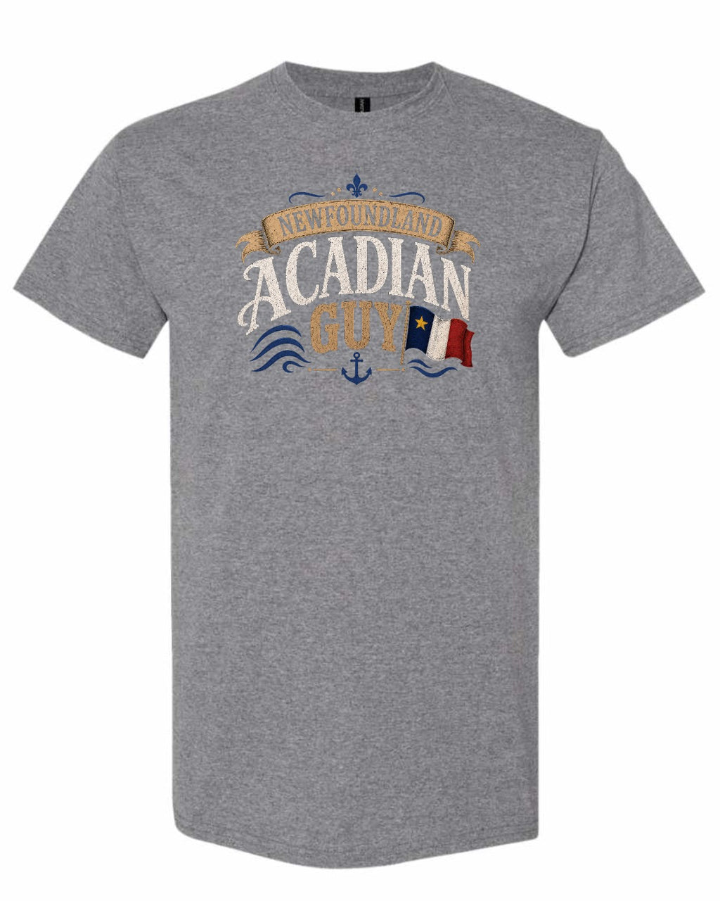 Newfoundland Guy Men's Tee in Graphite Heather