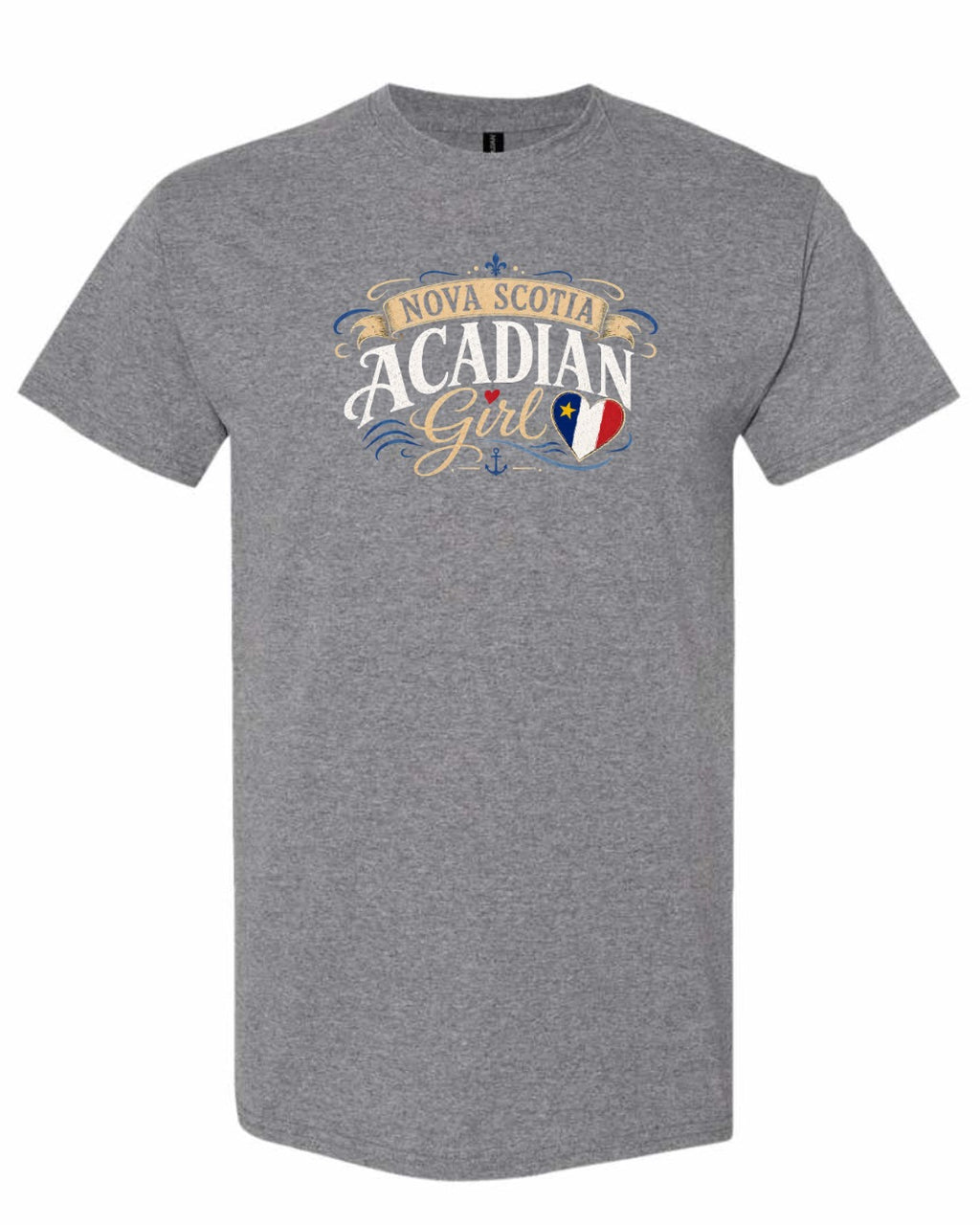 Nova Scotia Girl Garment Men's Tee in Graphite Heather