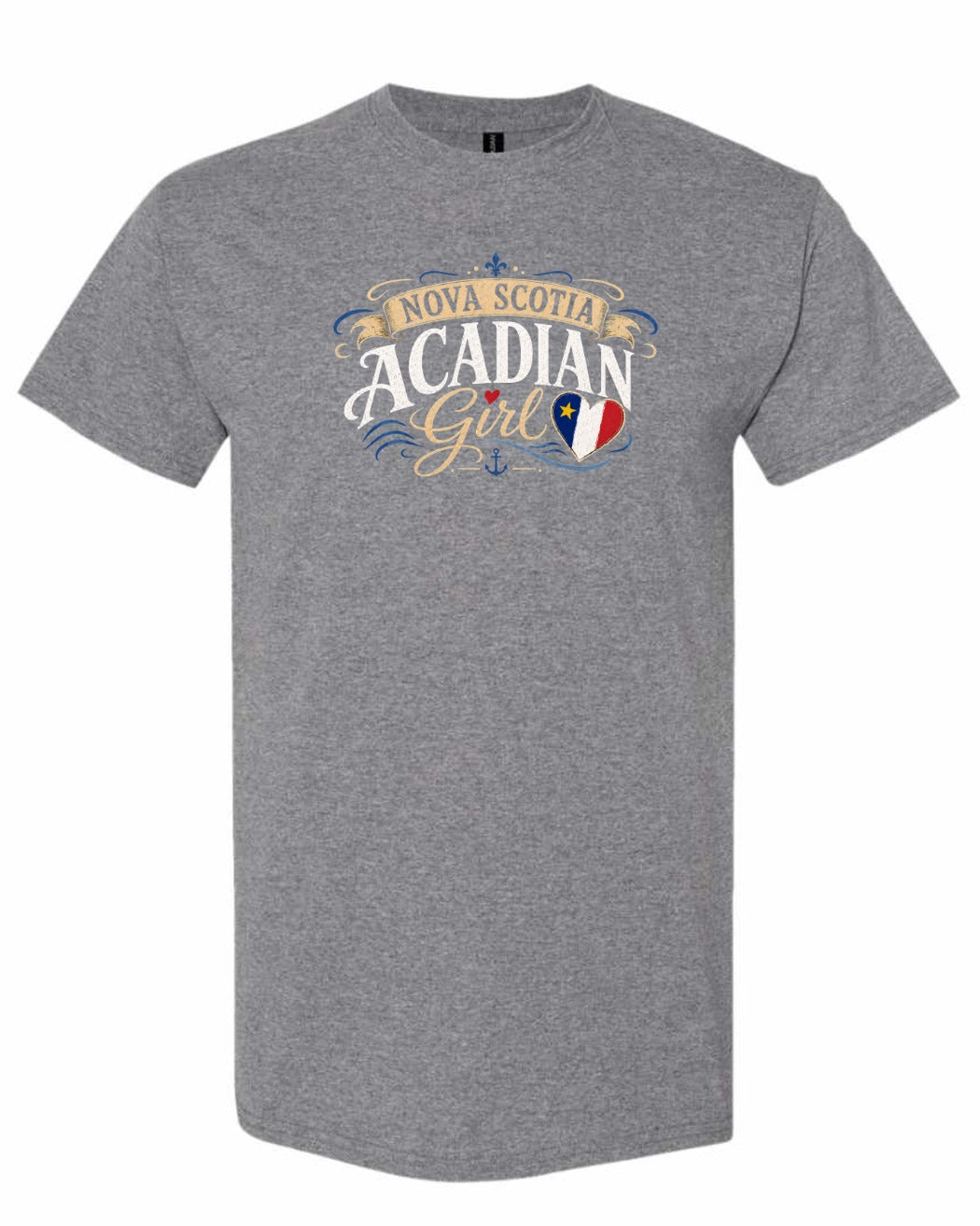 Nova Scotia Girl Garment Men's Tee in Graphite Heather