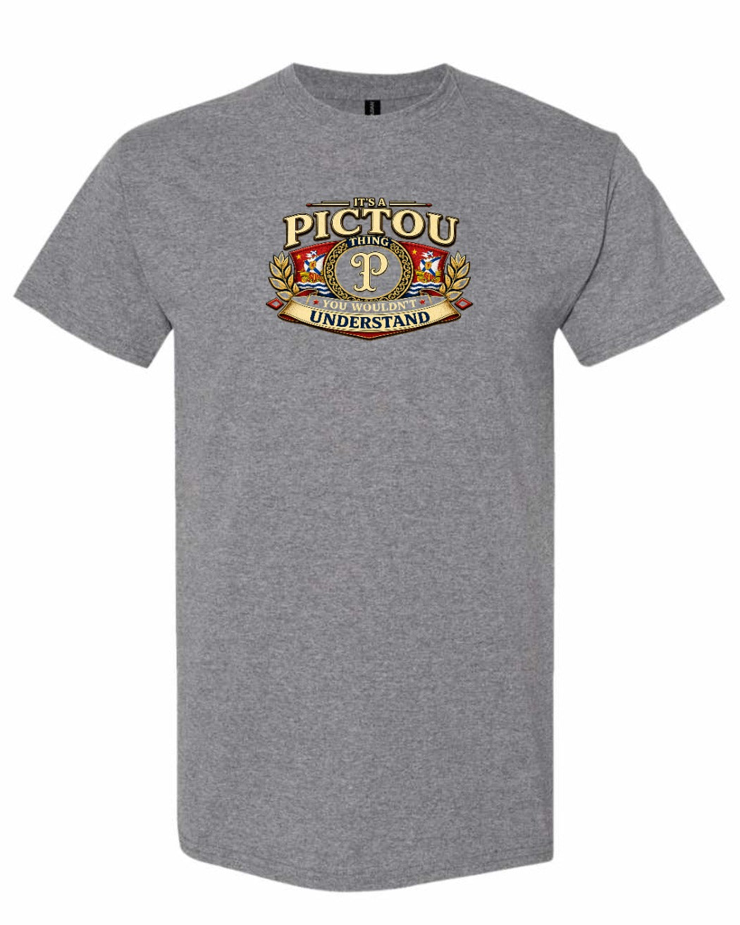 Pictou Understand Men's Tee in Graphite Heather
