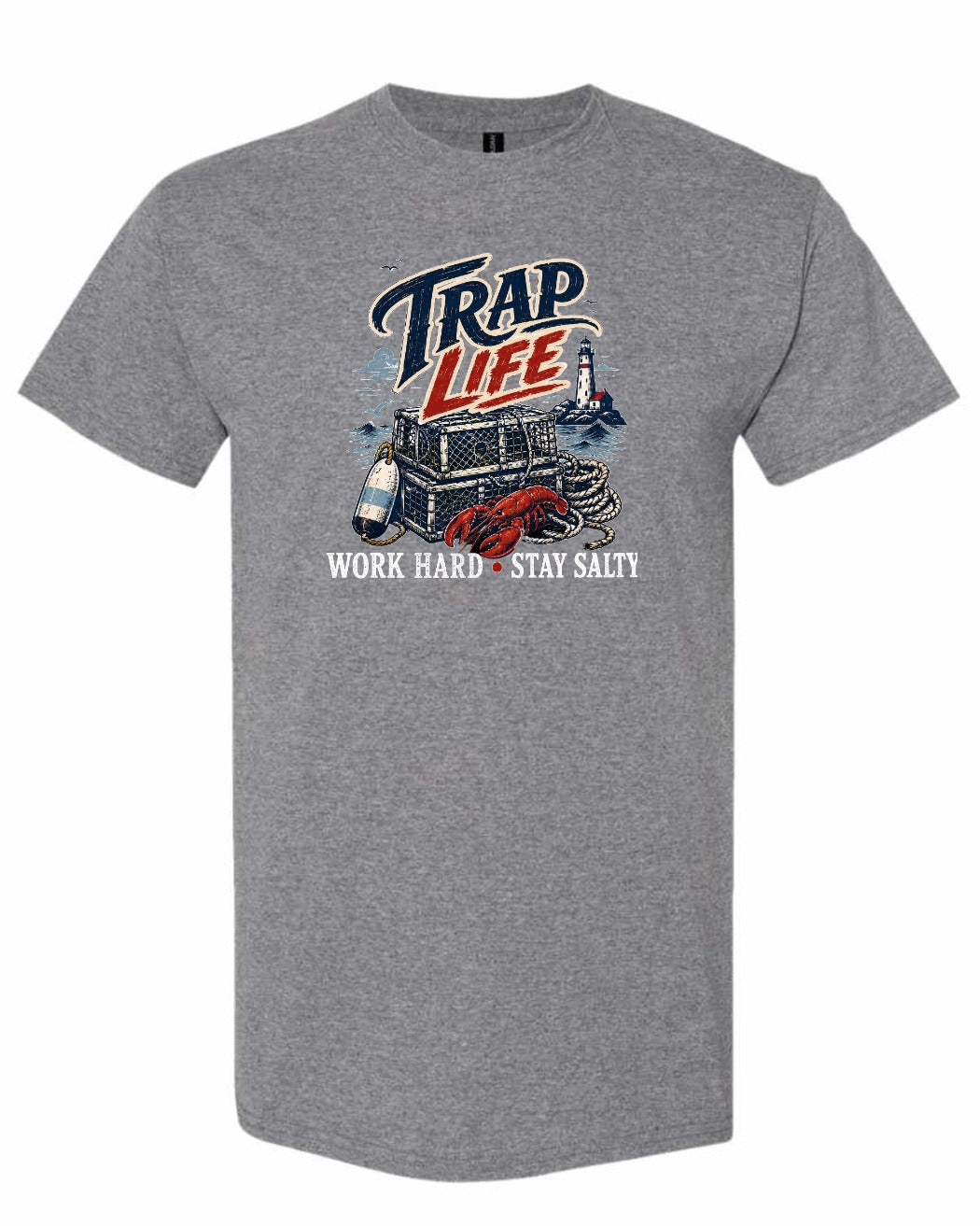 Trap Life Men's Tee in Graphite Heather
