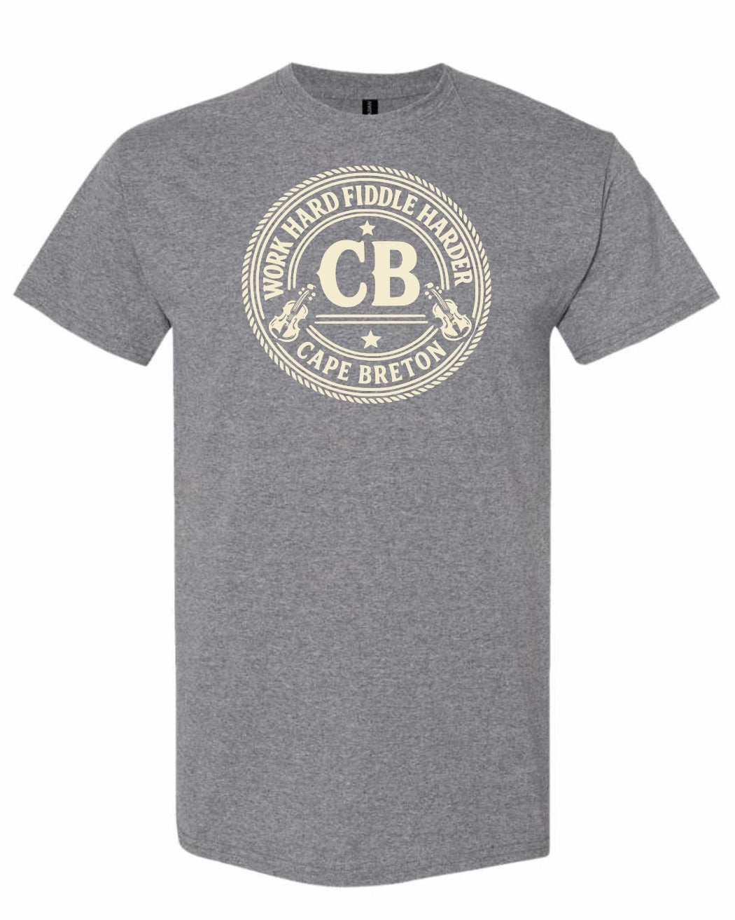 Work Hard Cb Men's Tee in Graphite Heather