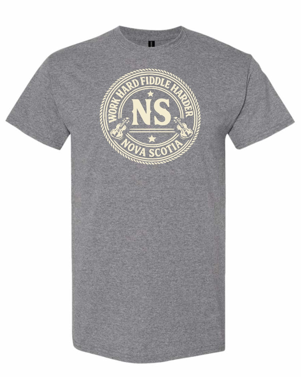 Work Hard Ns Men's Tee in Graphite Heather