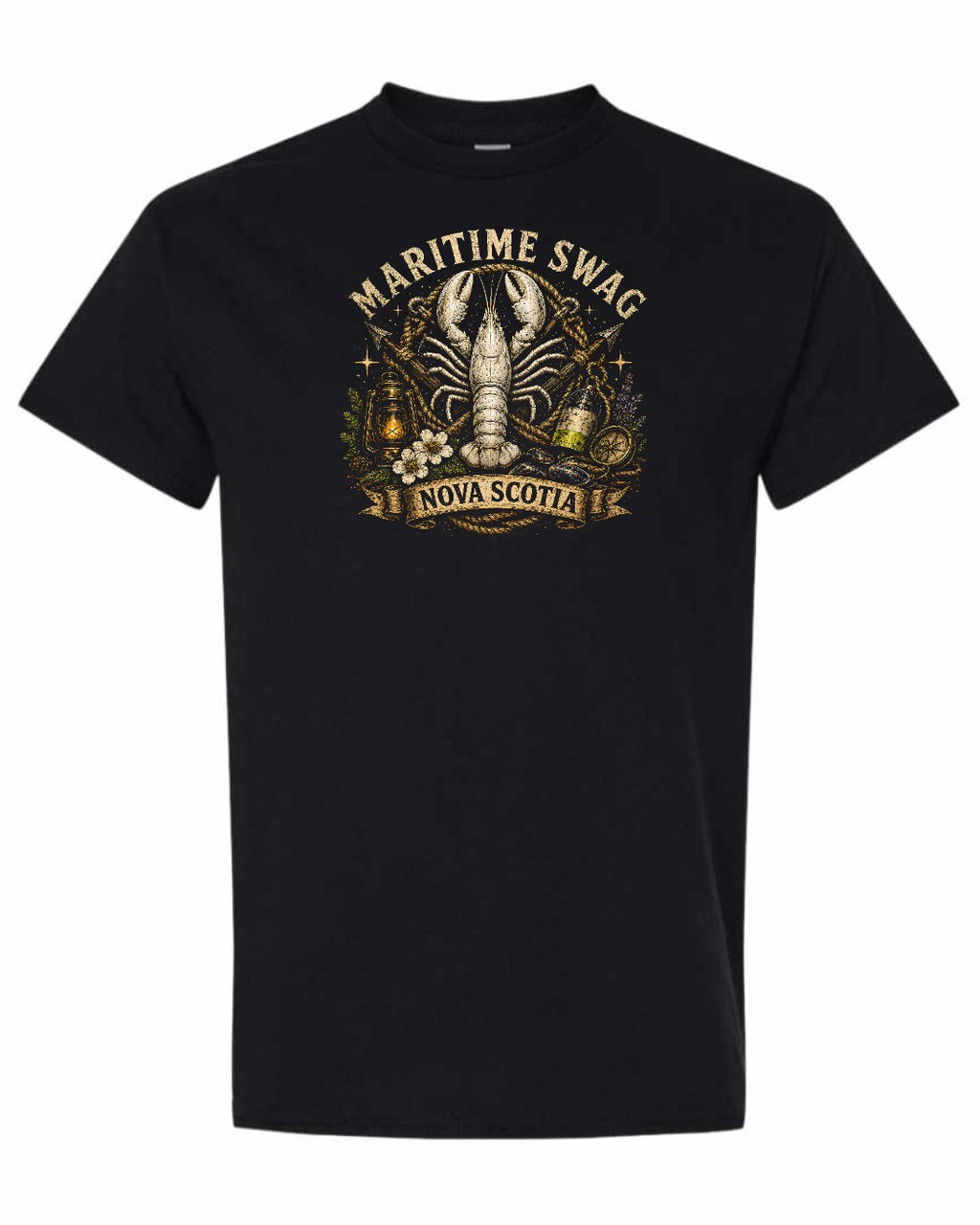 Maritime Swag Lobster Final Men's Tee in Black