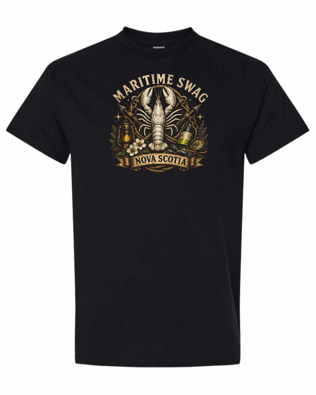 Maritime Swag Lobster Final Men's Tee in Black