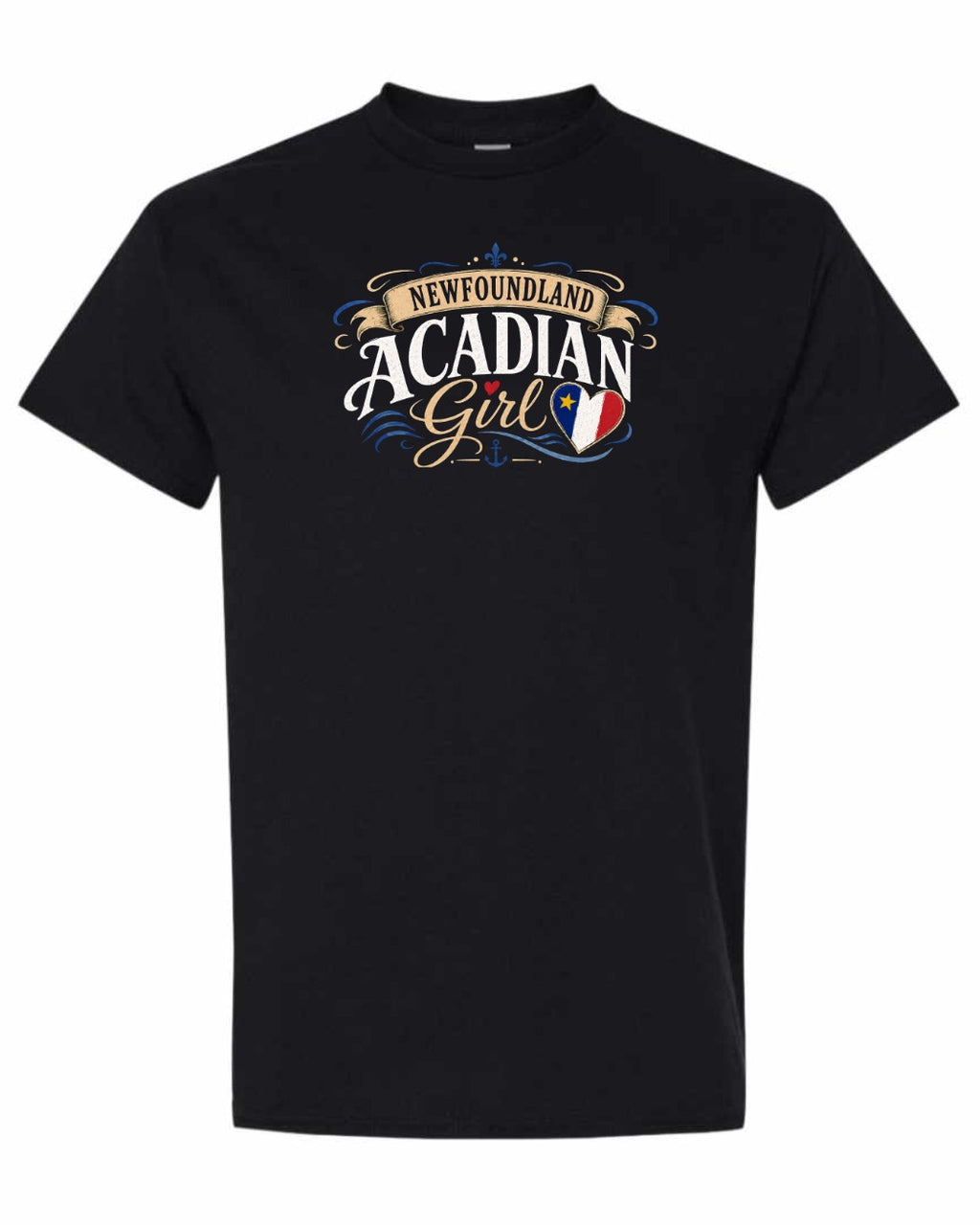 Newfoundland Girl Garment Men's Tee in Black