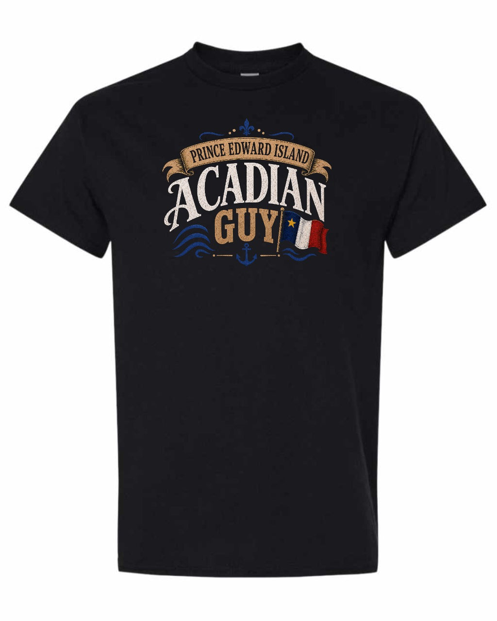 Prince Edward Island Guy Men's Tee in Black