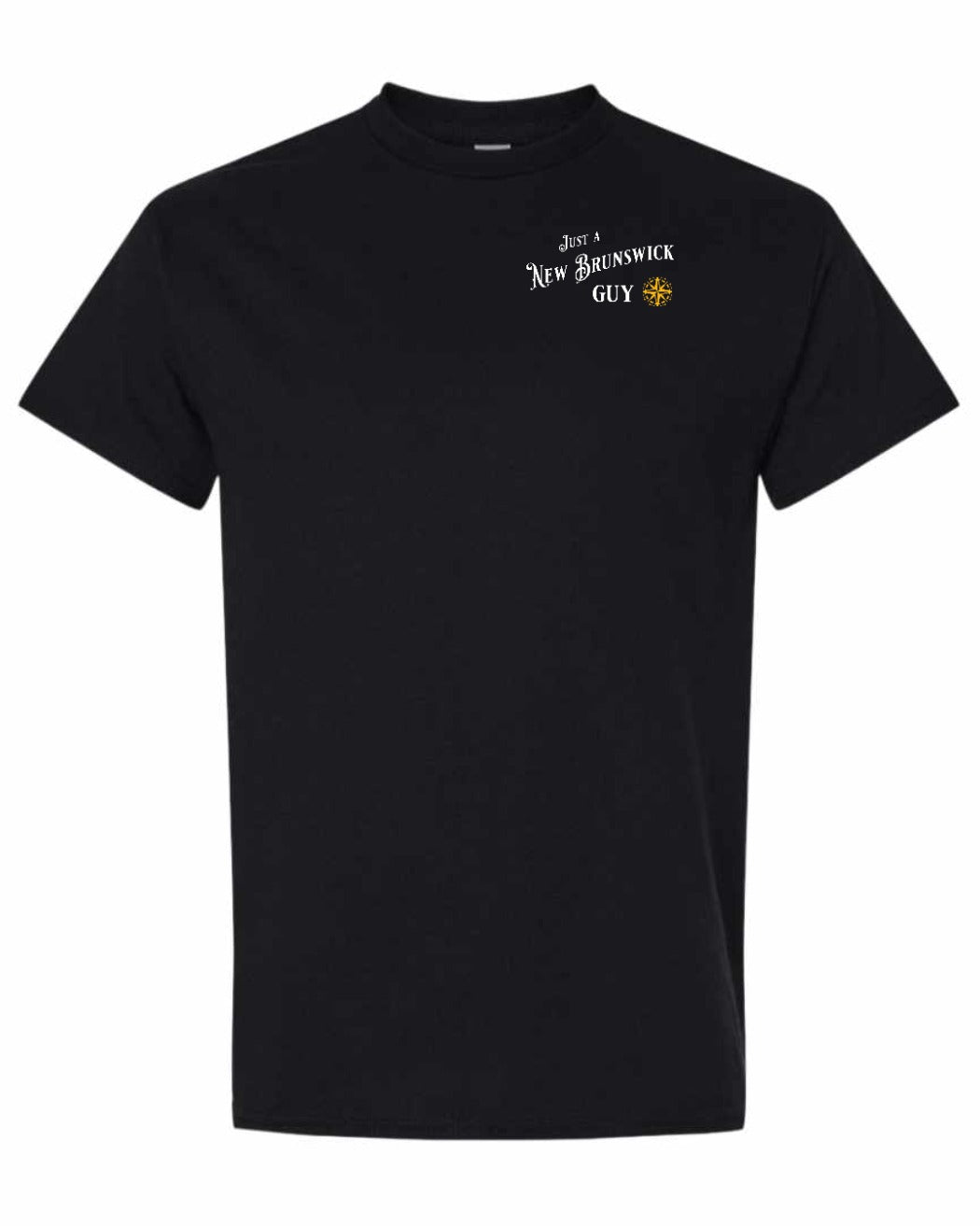 Just A NB Guy Yellow Compass Left Chest Men's Tee