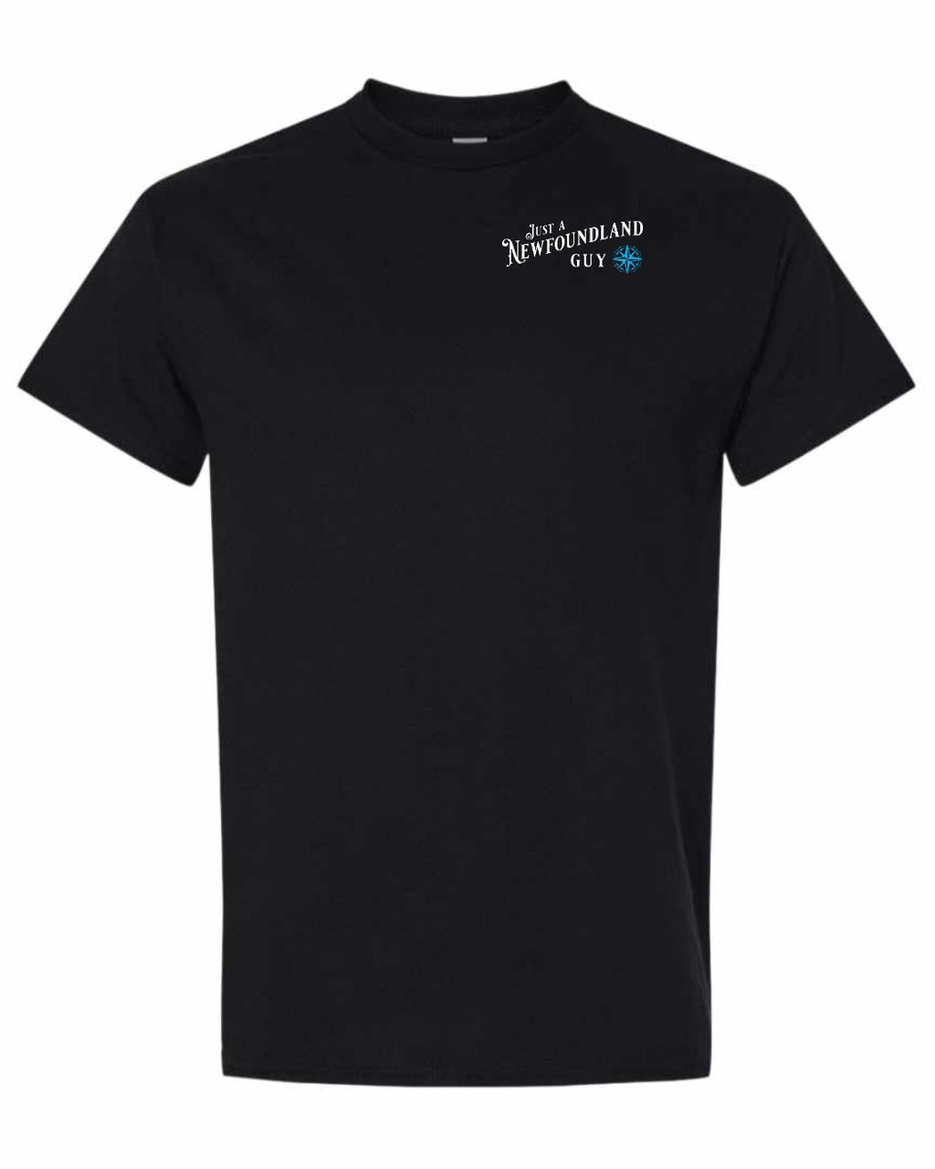 Just A NFLD Guy Blue Compass Left Chest Men's Tee