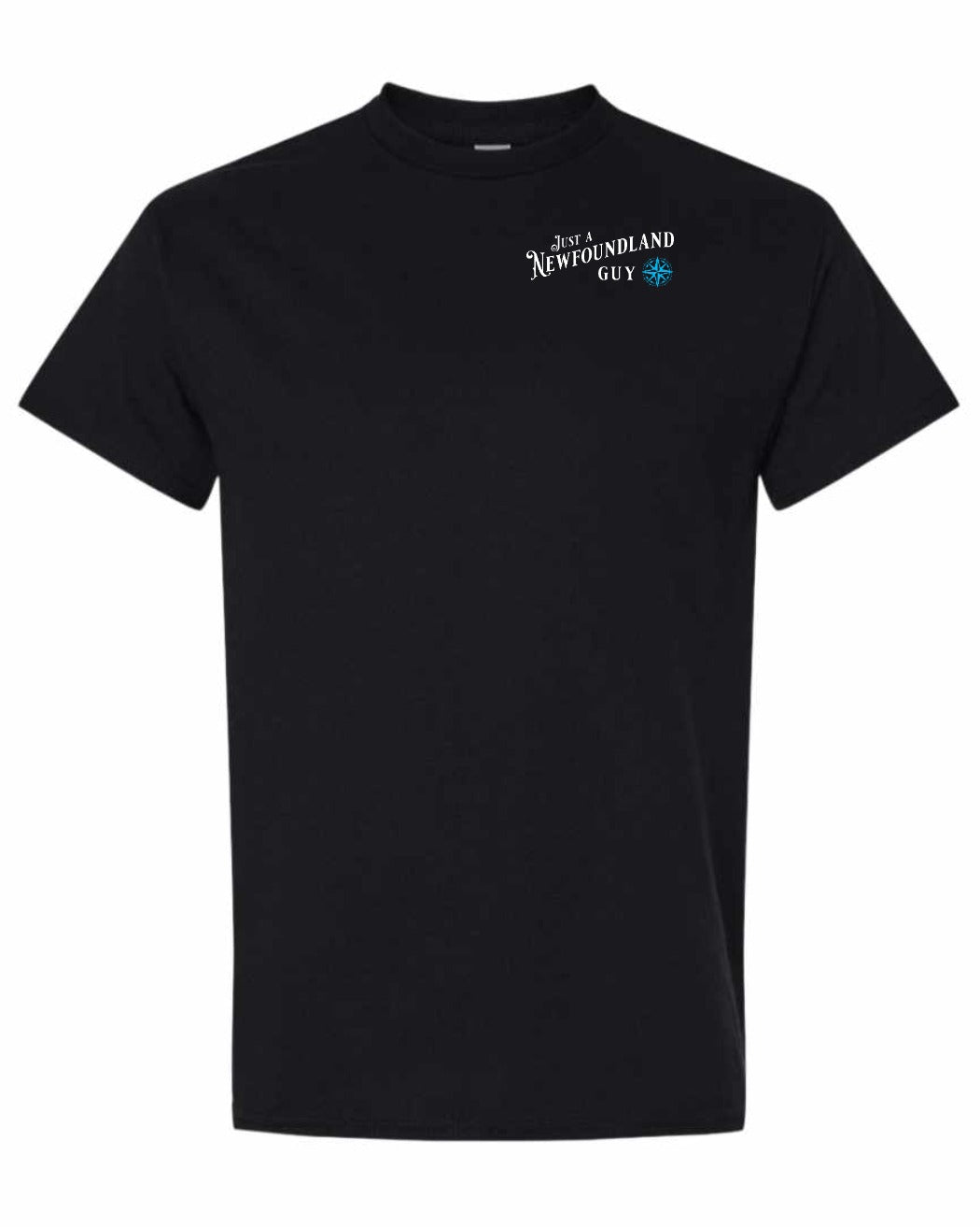 Just A NFLD Guy Blue Compass Left Chest Men's Tee