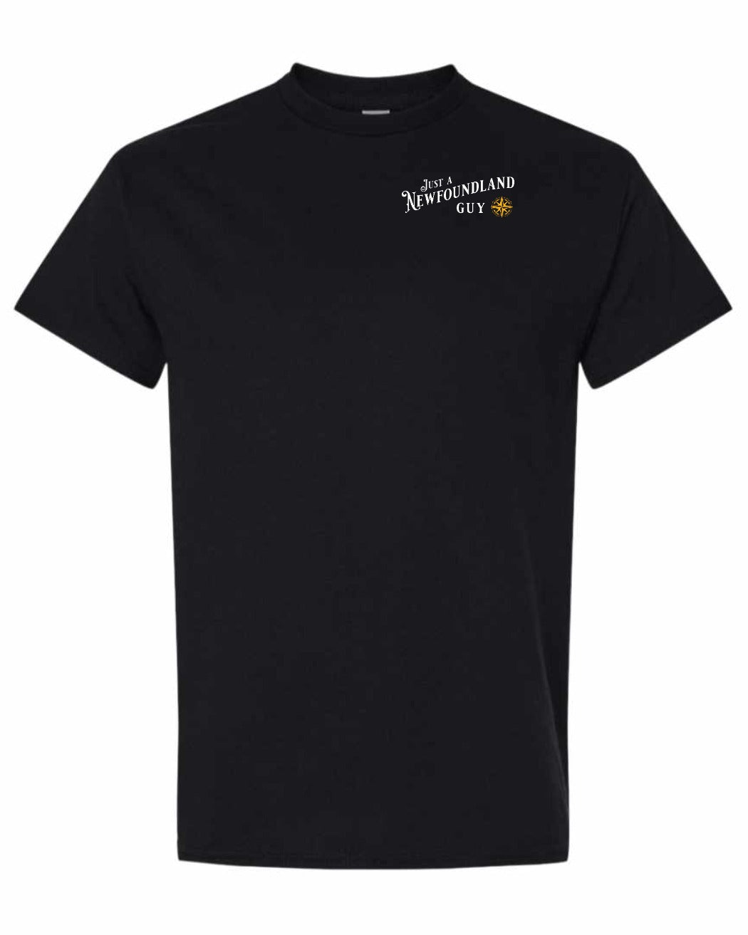 Just A NFLD Guy Yellow Compass Left Chest Men's Tee