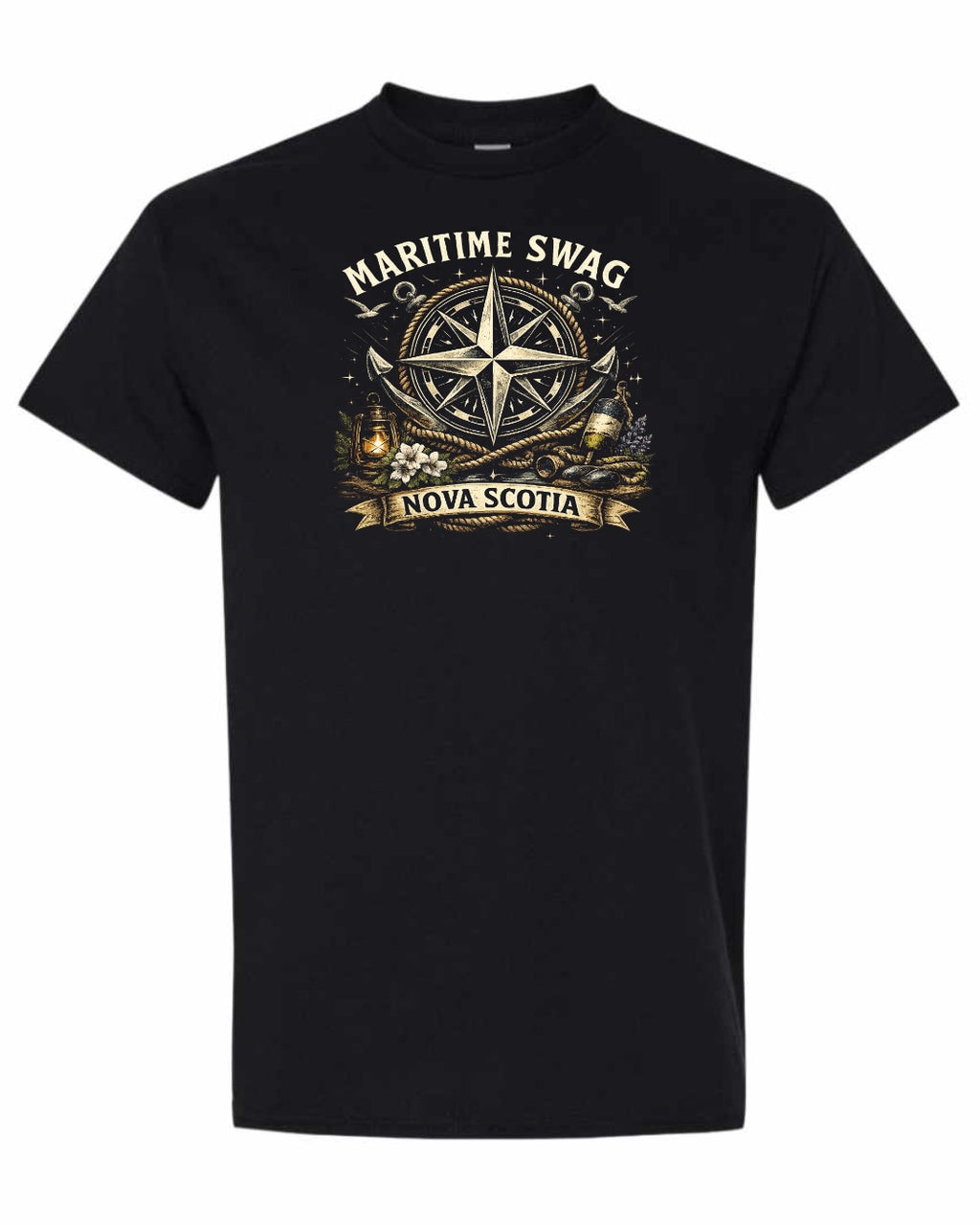 Ms Compass Men's Tee in Black