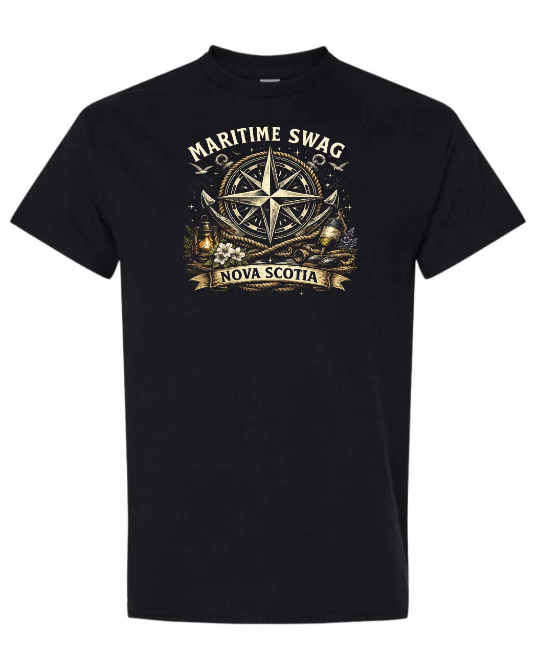 Ms Compass Men's Tee in Black