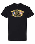 Newfoundland Thing Badge Full Front Men's Tee in Black