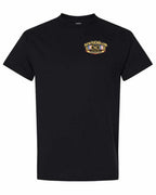 Newfoundland Thing Badge Left Chest and Back Men's Tee in Black