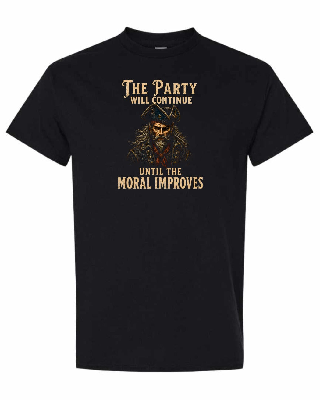 Party Continue Men's Tee in Black