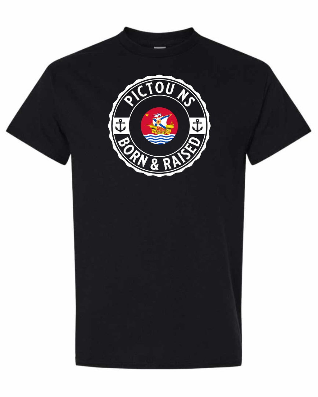 Pictou Born Raised Men's Tee in Black