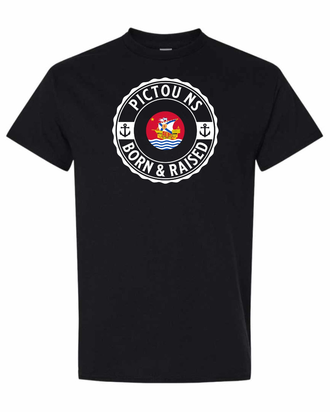 Pictou Born Raised Men's Tee in Black