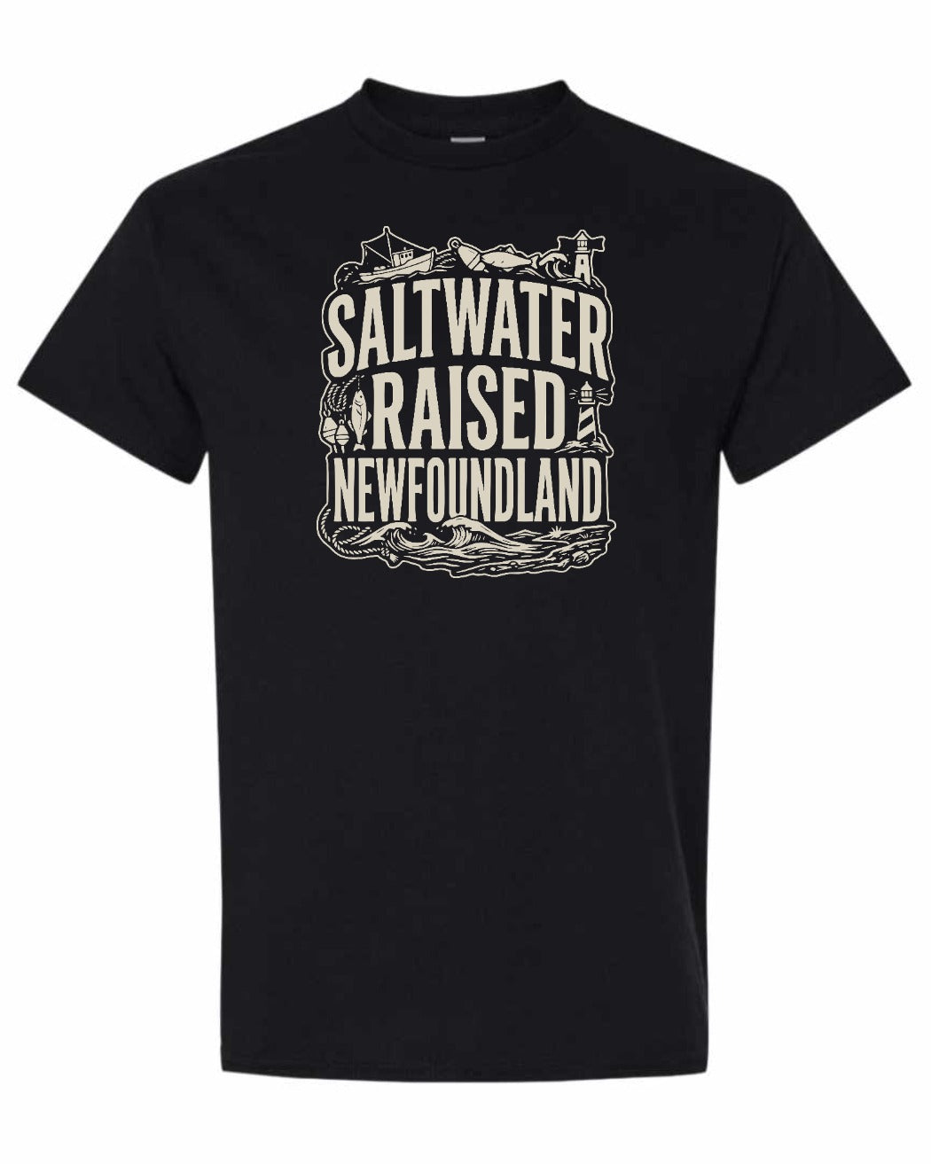 NFLD Saltwater Raised Folk Men's Tee