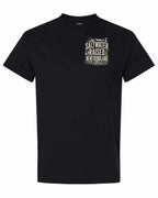 NFLD Saltwater Raised Folk Left Chest Men's Tee