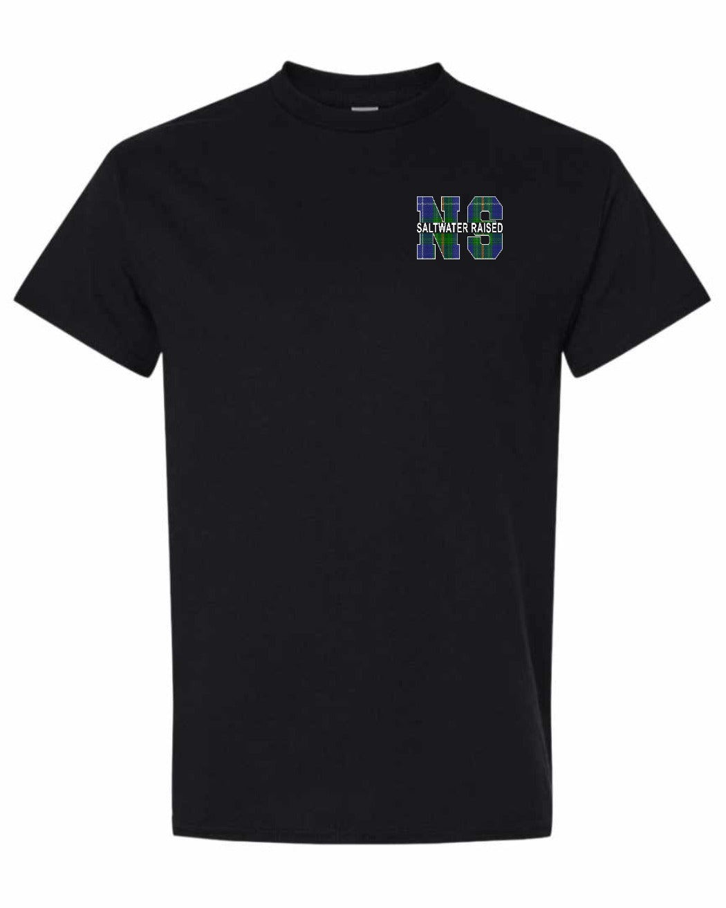 NS Saltwater Raised NS Left Chest and Back Men's tee