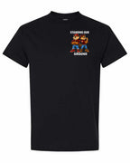 Standing Our Ground Left Chest and Back Men's Tee in Black
