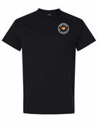 Born and Raised NB Heart Flag Left Chest Men's Tee