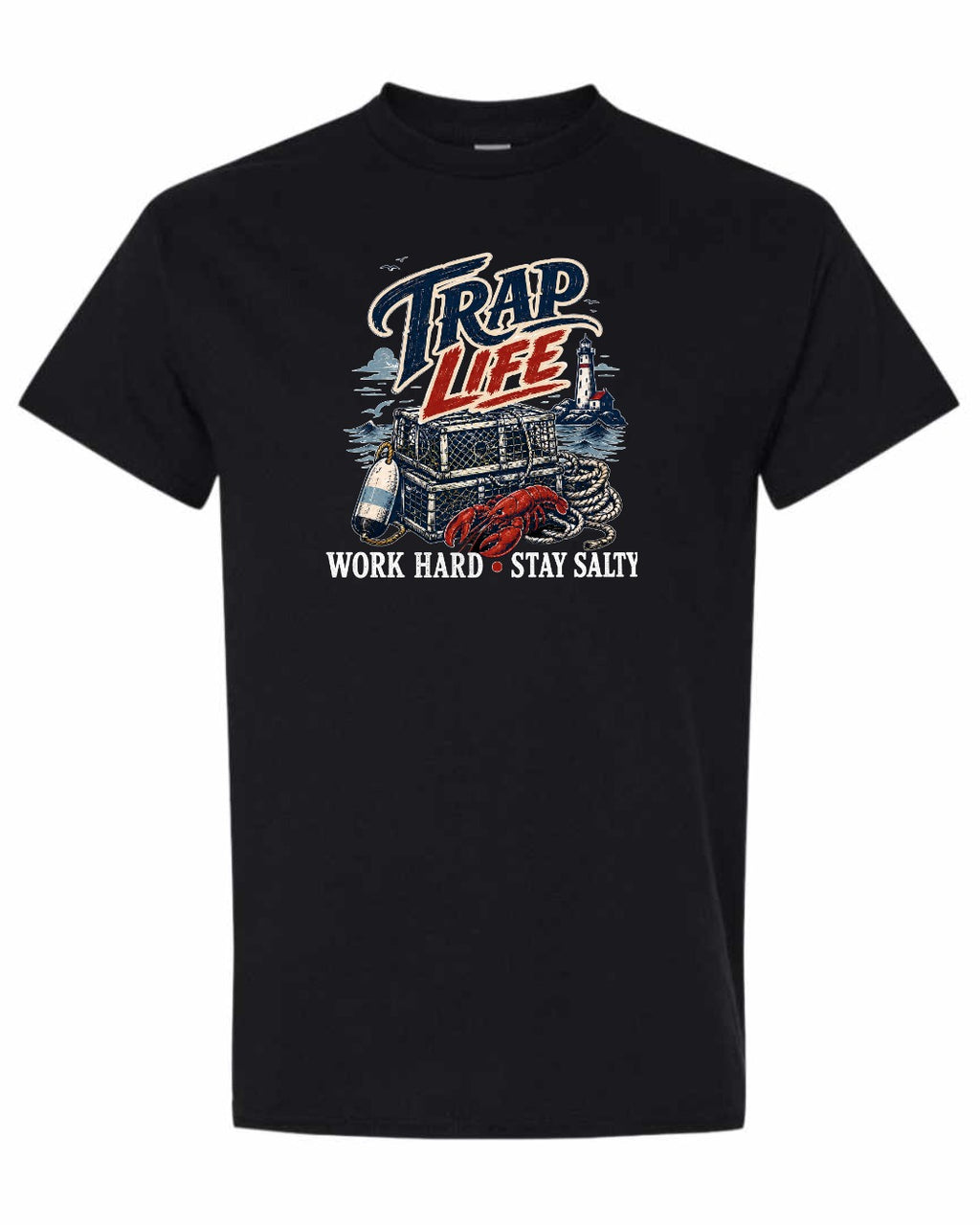 Trap Life Men's Tee in Black