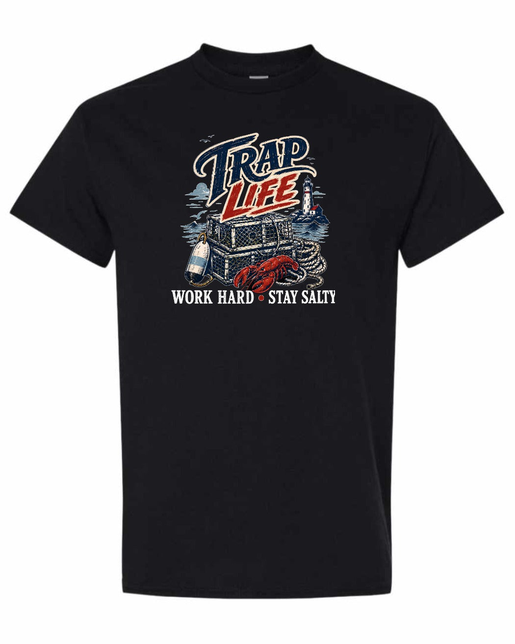 Trap Life Men's Tee in Black