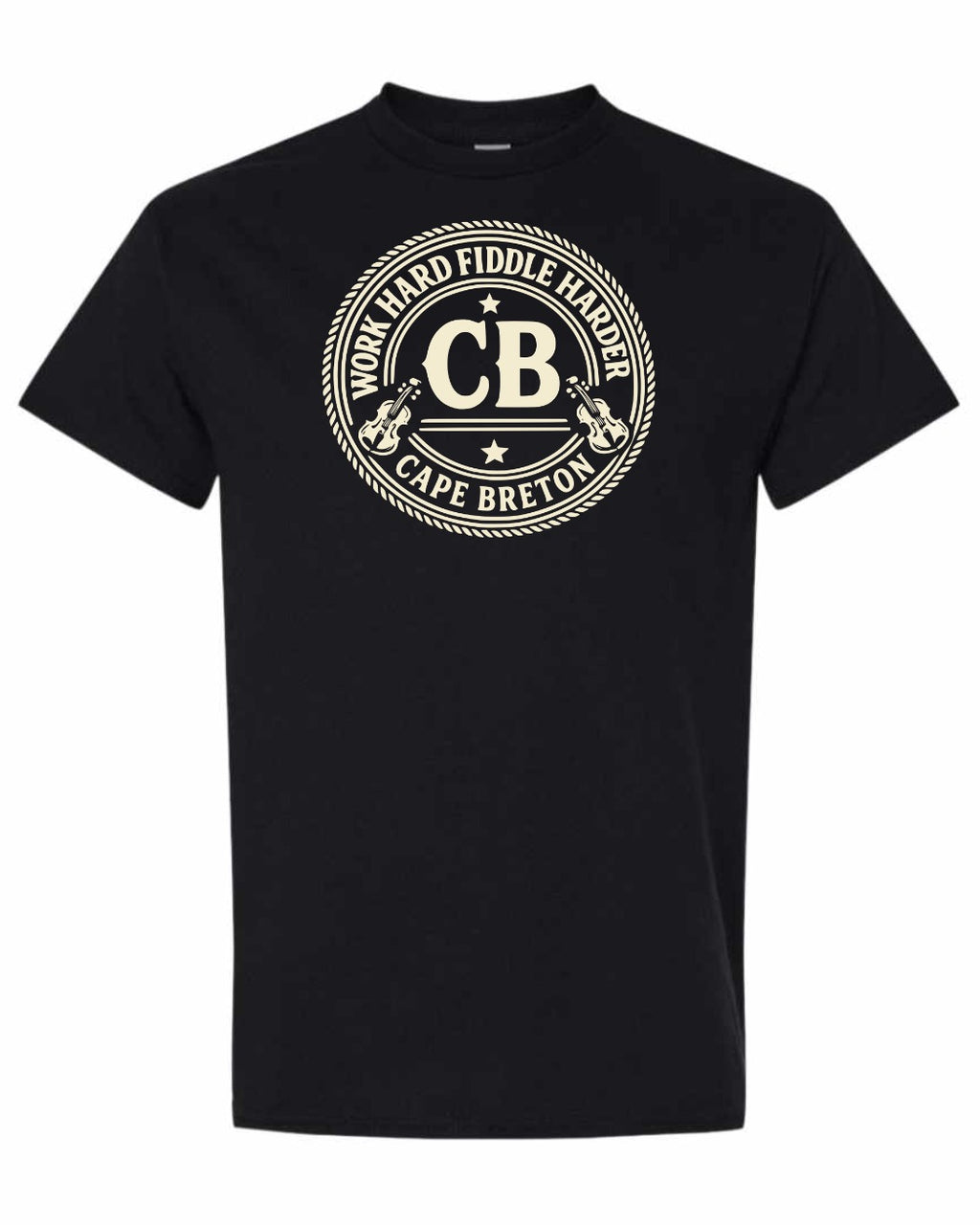 Work Hard Cb Men's Tee in Black