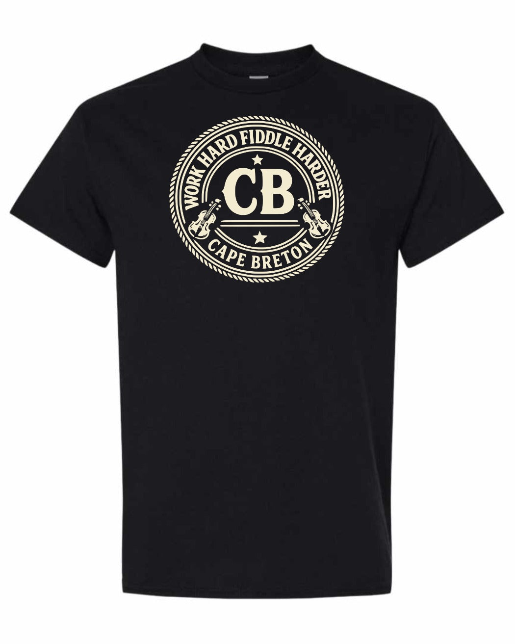Work Hard Cb Men's Tee in Black
