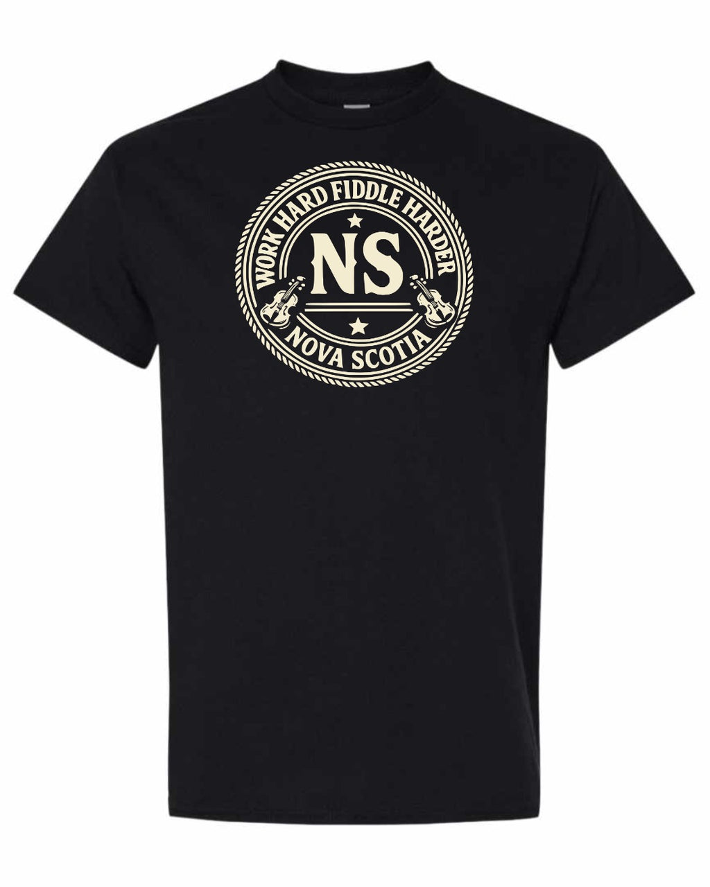 Work Hard Ns Men's Tee in Black
