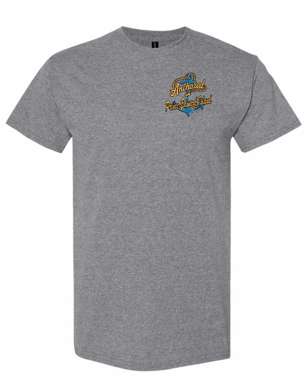 Anchored In PEI Left Chest Men's Tee