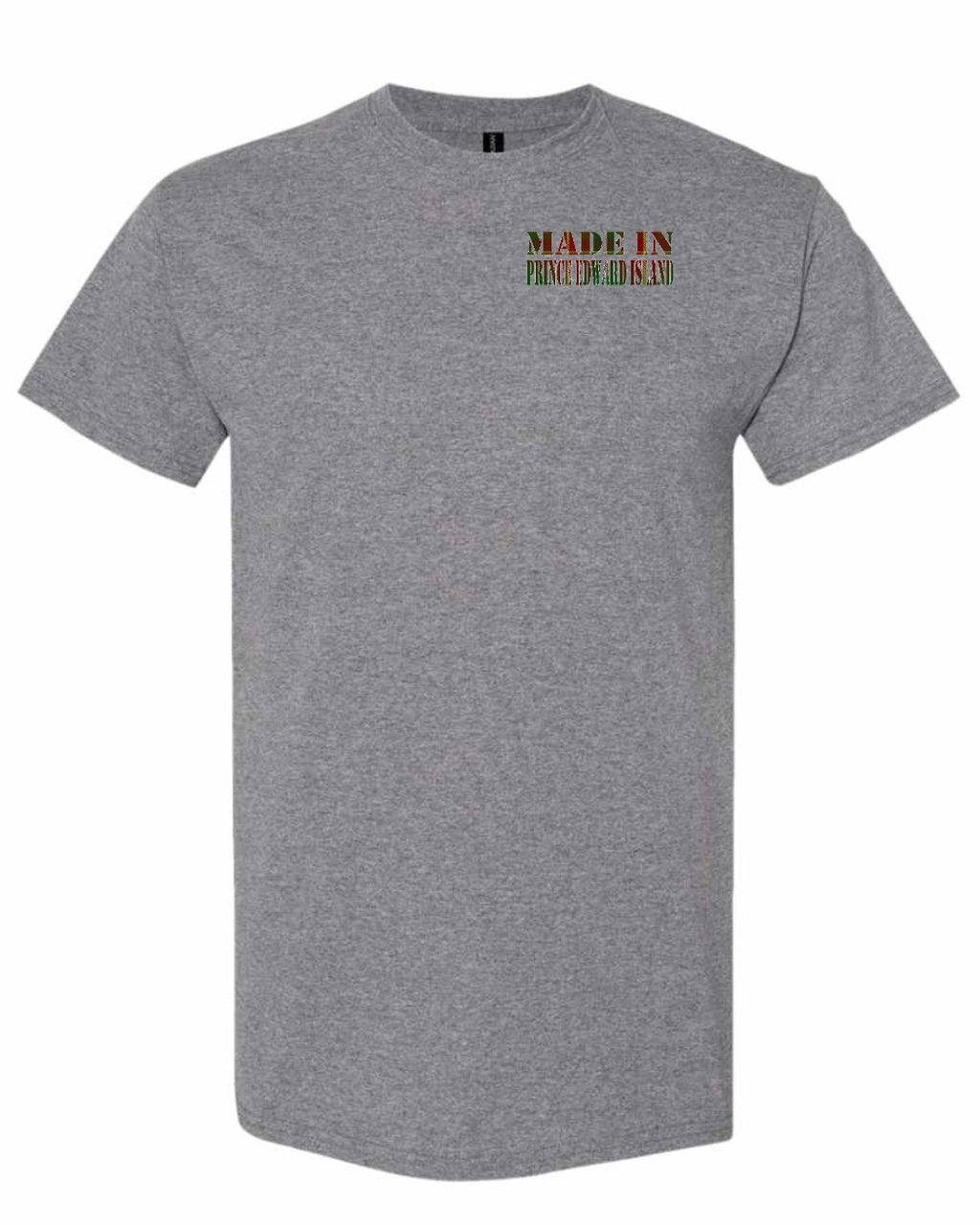 Made in PEI Tartan Left Chest Men's Tee