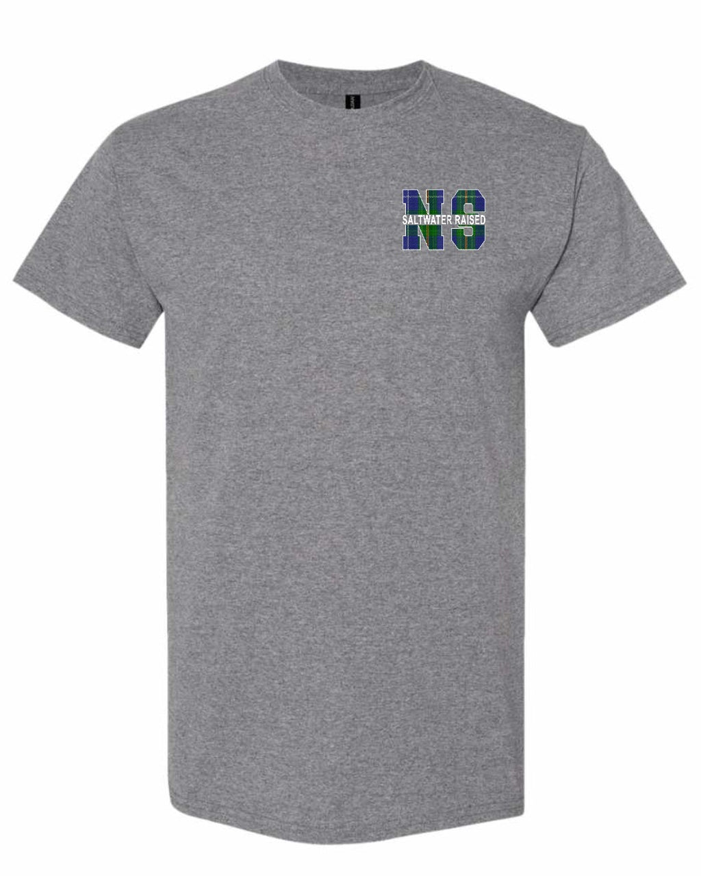 NS Saltwater Raised NS Left Chest and Back Men's tee