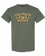 Cb Understand Flag Men's Tee in Heather Military Green