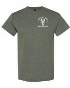Maritime Swag PEI Mandala White Lobster Left Chest Men's Tee
