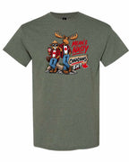 New Mean and Nasty Canadians Men's Tee in Heather Military Green