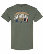 Newfoundland Guy Men's Tee in Heather Military Green