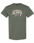 Nova Scotia Girl Garment Men's Tee in Heather Military Green
