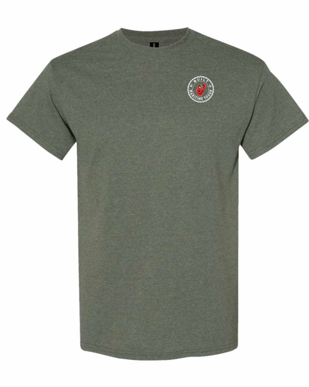 Built Maritime Tough Lobster Left Chest Men's Tee